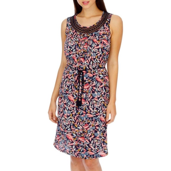 Lucky Brand Dresses & Skirts - Lucky Brand Sleeveless Inset Crochet Lace Dress XL
